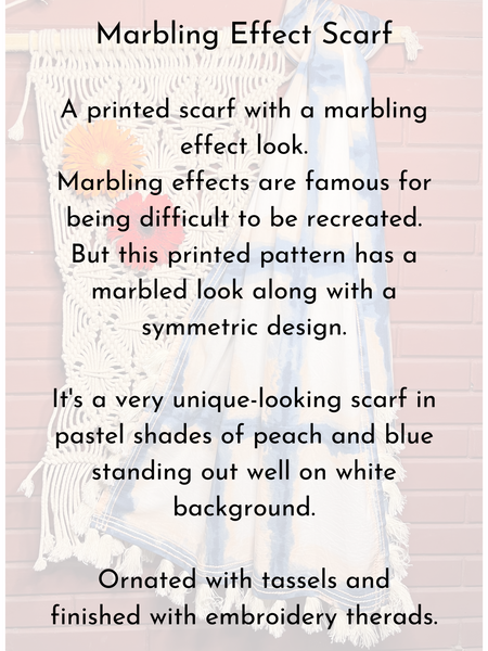 Marbling Effect Scarf