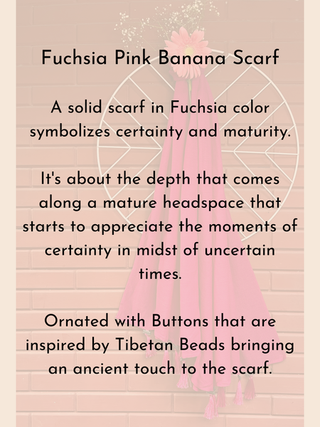 Fuchsia Pink Banana Scarf