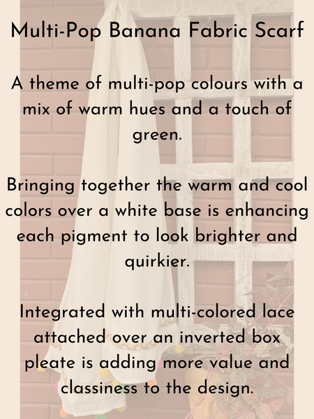 Multi Pop Banana Fabric