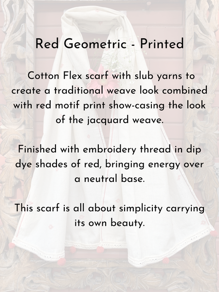 Red Geometric - Printed